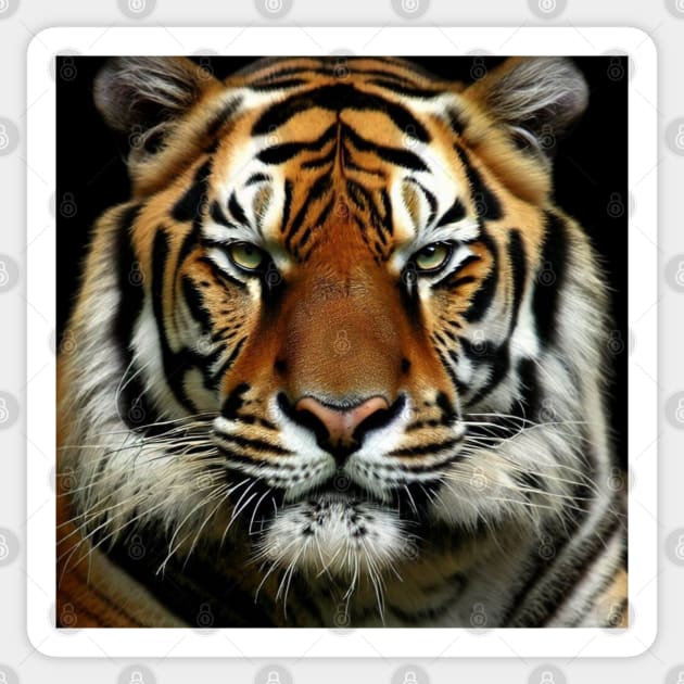 Tiger, fierceness, majesty, leadership, elegance. Sticker by Atroce